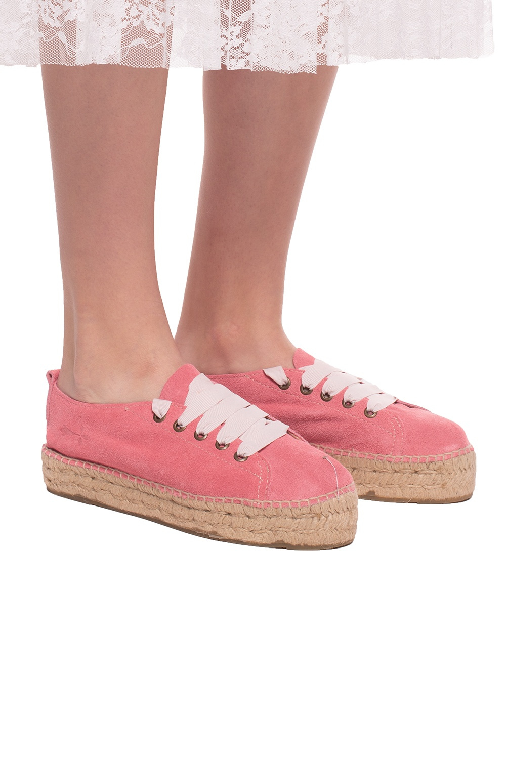 Pink 2024 espadrille sneakers